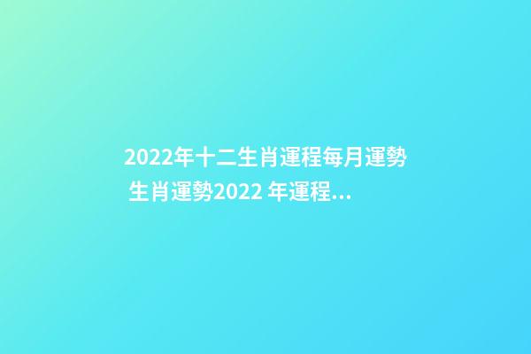 2022年十二生肖運程每月運勢 生肖運勢2022 年運程，2022 年十二生肖運勢詳解-第1張-觀點-玄機派